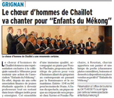 Le Dauphin&eacute; Lib&eacute;r&eacute; - 29 mai 2014.