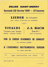 Concert 28 f&eacute;vrier 1981