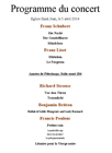 Programme concert 5avril 2014