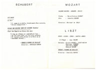 Programme Concert 19 janvier 1985